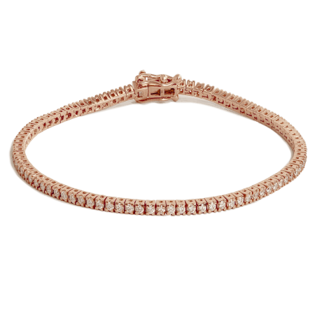 Classic Diamond Tennis Bracelet in 18ct Rose Gold Classic Diamond Tennis Bracelet in 18ct Rose Gold