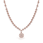 18 Ayar Pembe Altın Pırlanta Kolye 18 Ayar Pembe Altın Pırlanta Kolye