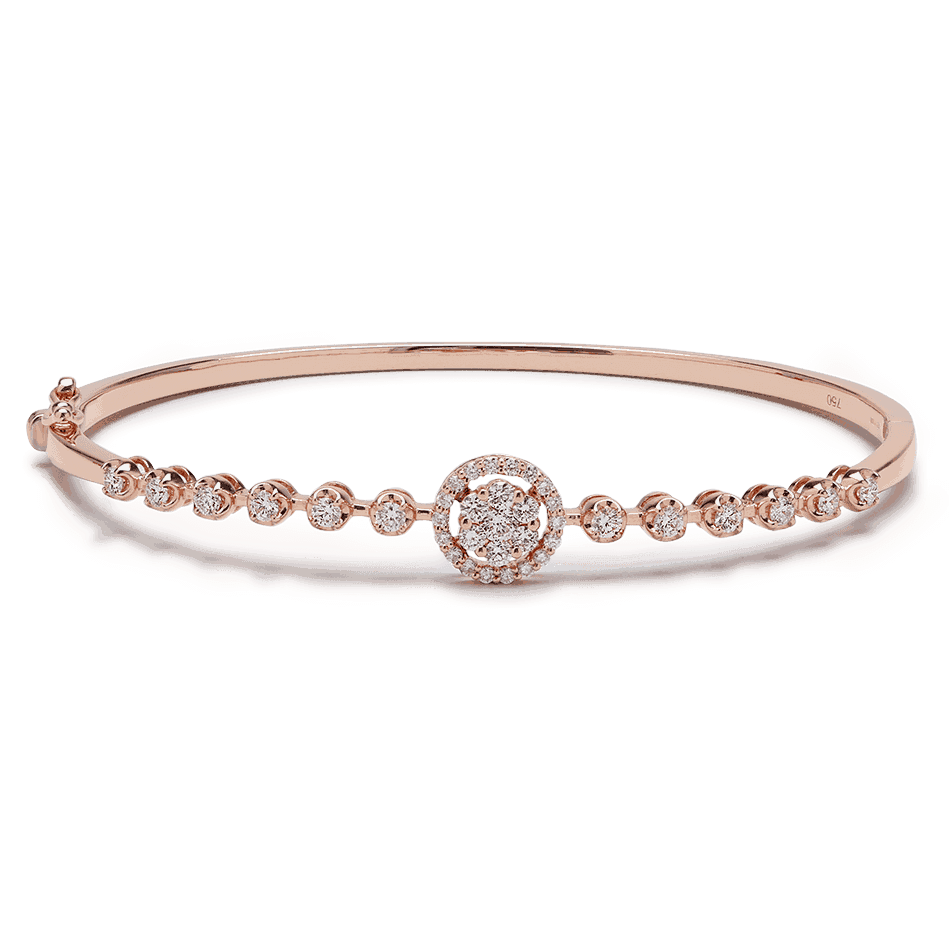 18 Ayar Pembe Altın ve Pırlanta Bileklik 18 Ayar Pembe Altın ve Pırlanta Bileklik