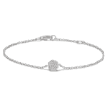 سوار ألماس ذهب أبيض عيار 18 قيراط سوار ألماس ذهب أبيض عيار 18 قيراط