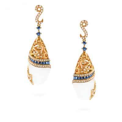 18ct Gold Cocktail Earrings