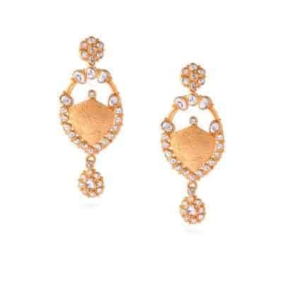 Anusha 22ct Uncut Polki Diamond Earrings Anusha 22ct Uncut Polki Diamond Earrings