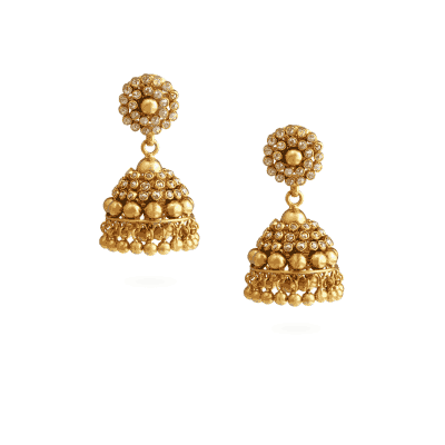 22ct Gold  Polki Umbrella Earrings