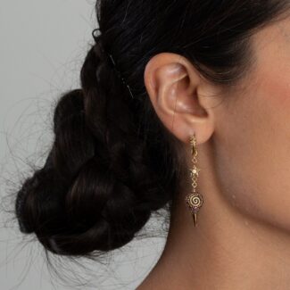 Diamond And Ruby Drop Earrings Diamond And Ruby Drop Earrings