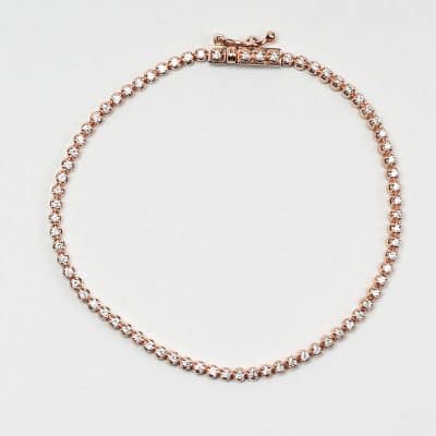 Diamond Line Tennis Bracelet in 18ct Rose Gold Diamond Line Tennis Bracelet in 18ct Rose Gold