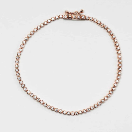 Diamond Line Tennis Bracelet in 18ct Rose Gold Diamond Line Tennis Bracelet in 18ct Rose Gold