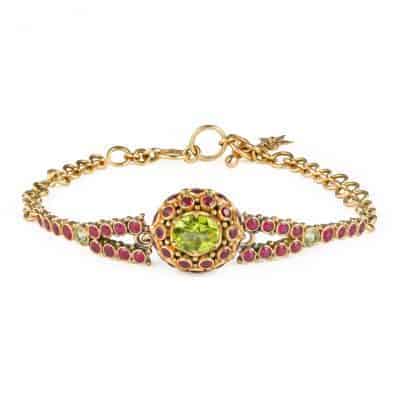 Peridot and Ruby Bracelet Peridot and Ruby Bracelet