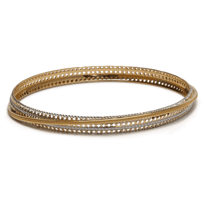 22ct Gold Rhodium Plated Bangle 22ct Gold Rhodium Plated Bangle