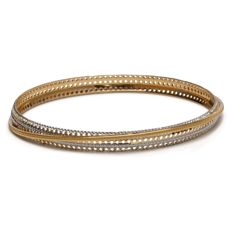 22ct Gold Rhodium Plated Bangle 22ct Gold Rhodium Plated Bangle