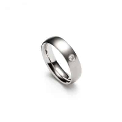 Single Diamond Christian Bauer Wedding Ring 0241425