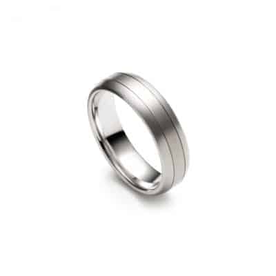 Twin Groove Christian Bauer Wedding Band Ring Twin Groove Christian Bauer Wedding Band Ring