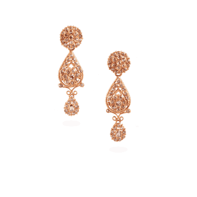 Anusha 22ct Uncut Polki Diamond Earrings Anusha 22ct Uncut Polki Diamond Earrings