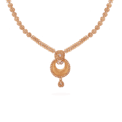 Anusha 22ct Uncut Polki Diamond Necklace