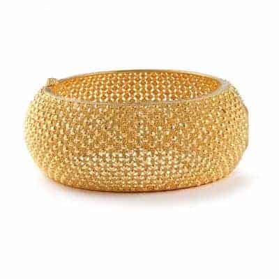 Jali 22ct Gold Filigree Kada Bangle Jali 22ct Gold Filigree Kada Bangle