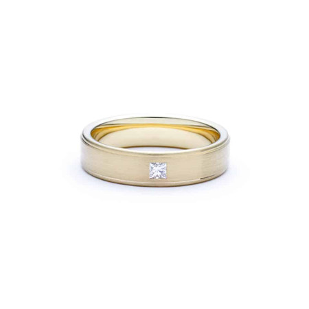 Wedding ring – brushed gold Wedding ring – brushed gold