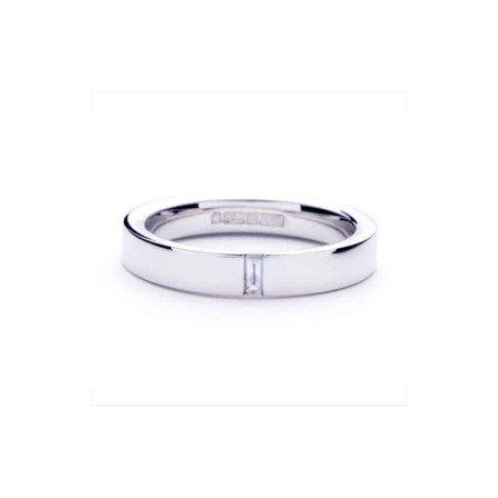 Brown and Newirth Wedding Ring With Semi-bezel Brown and Newirth Wedding Ring With Semi-bezel