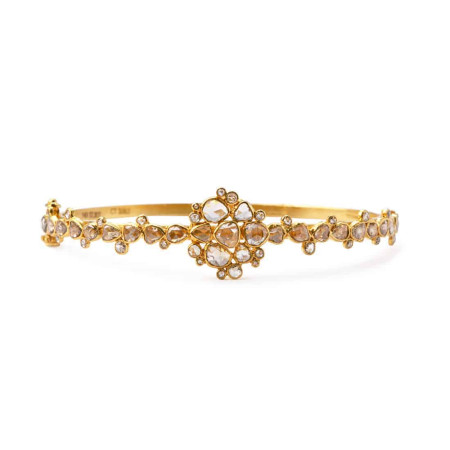 Diya 22ct Gold Uncut Polki Diamond Bangle Diya 22ct Gold Uncut Polki Diamond Bangle
