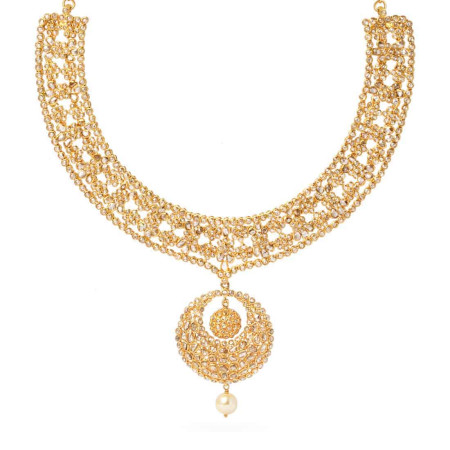 Diya 22ct Gold Uncut Polki Diamond Necklace Diya 22ct Gold Uncut Polki Diamond Necklace