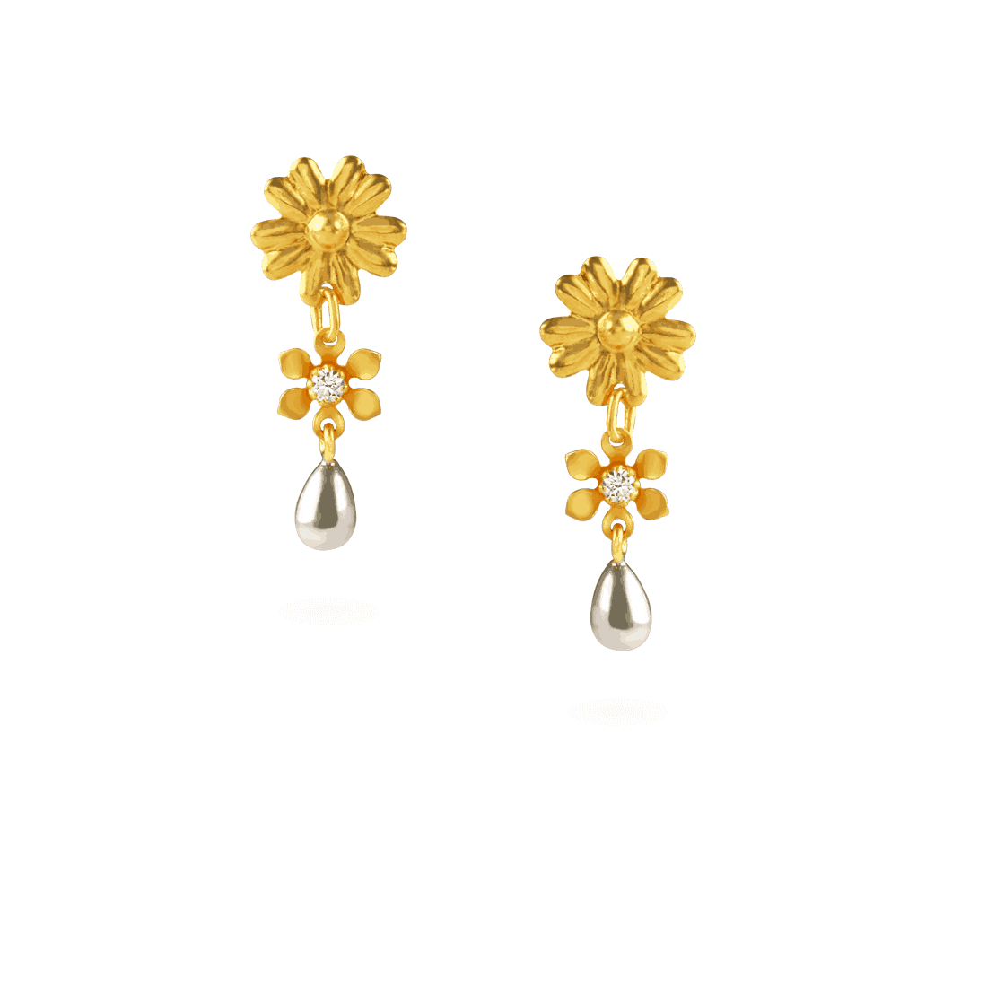 22ct Gold Daisy Earrings