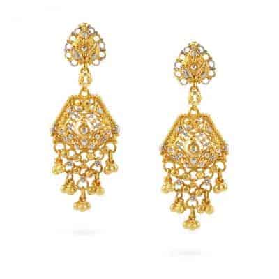Jali 22ct Gold Filigree Earrings
