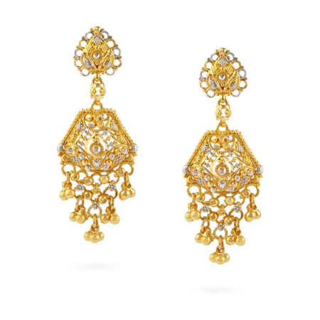 Jali 22ct Gold Filigree Earrings Jali 22ct Gold Filigree Earrings