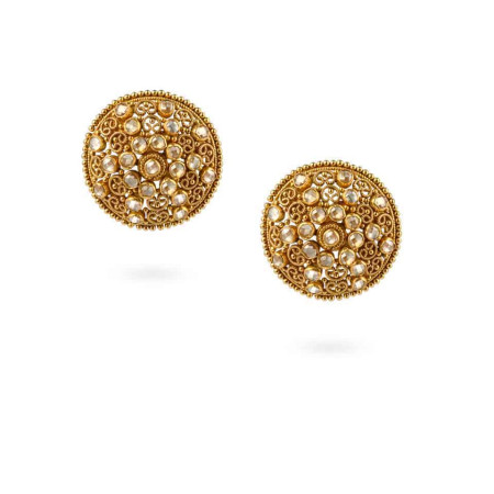 22ct Polki Stone Studs 22ct Polki Stone Studs