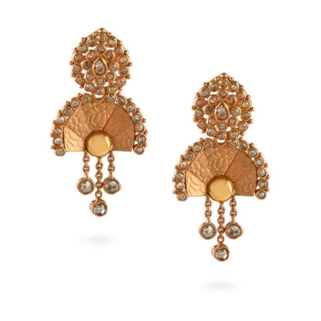 Anusha 22ct Uncut Polki Diamond Earrings Anusha 22ct Uncut Polki Diamond Earrings