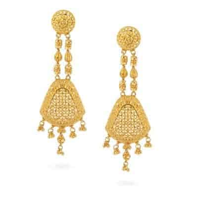 Jali 22ct Gold Filigree Earrings Jali 22ct Gold Filigree Earrings