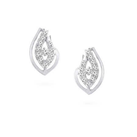 18ct White Gold Diamond Drop Earrings 18ct White Gold Diamond Drop Earrings