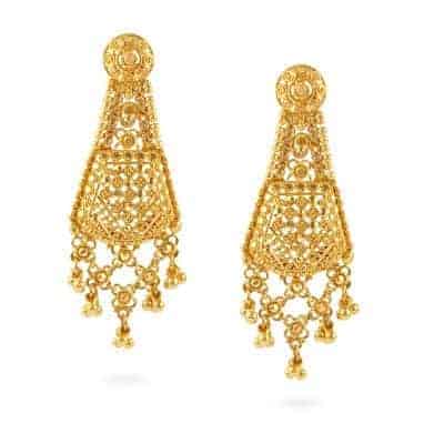 Jali 22ct Gold Filigree Earrings Jali 22ct Gold Filigree Earrings