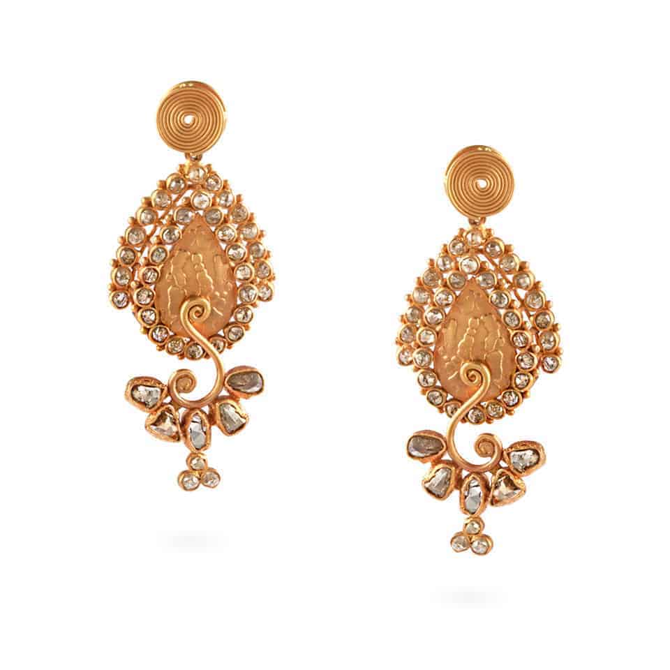 Anusha 22ct Polki Light Earring 9 Anusha 22ct Polki Light Earring 9