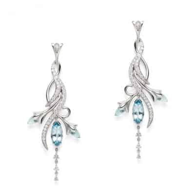 18ct White Gold Floralia Earrings 18ct White Gold Floralia Earrings