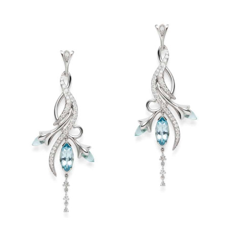 18ct White Gold Floralia Earrings 18ct White Gold Floralia Earrings