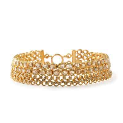 Diya 22ct Gold Uncut Polki Diamond Bracelet