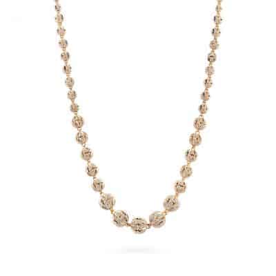 22ct Gold Diamond-Cut Ball Necklace 22ct Gold Diamond-Cut Ball Necklace