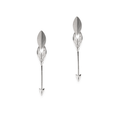 Masai Diamond Spear Earrings in 18ct White Gold Masai Diamond Spear Earrings in 18ct White Gold