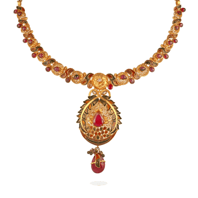 22ct Gold Ruby Necklace 22ct Gold Ruby Necklace