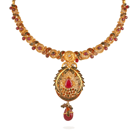 22ct Gold Ruby Necklace 22ct Gold Ruby Necklace