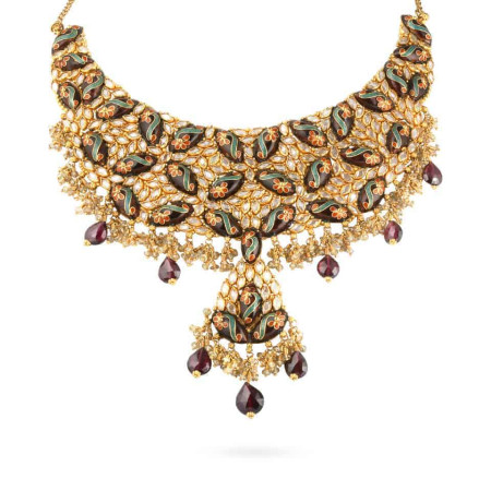 22ct Gold Meenakari Splendour Necklace 22ct Gold Meenakari Splendour Necklace