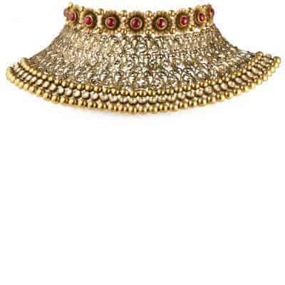 22ct Gold Kundan Blossom Bridal Necklace