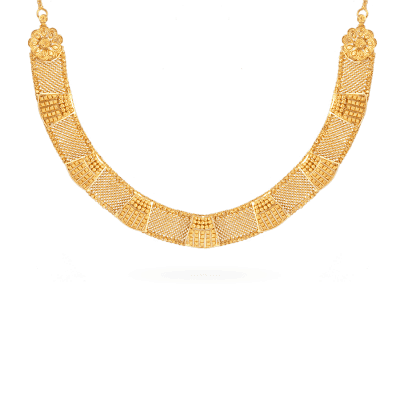 Jali Mosaic Collar Necklace in 22ct Gold Jali Mosaic Collar Necklace in 22ct Gold