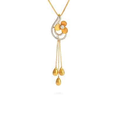 Gold Blooming Petal Necklace