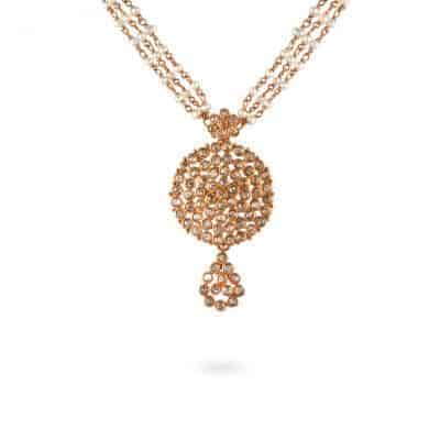 Diya 22ct Uncut Polki Diamond Necklace Diya 22ct Uncut Polki Diamond Necklace