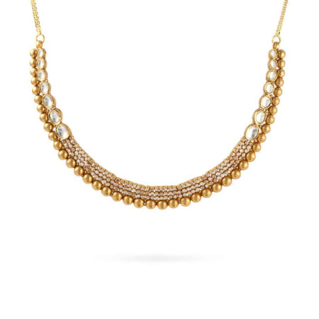 22ct Gold Polki Stone Necklace 22ct Gold Polki Stone Necklace