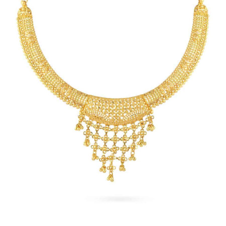 Jali 22ct Gold Filigree Necklace Jali 22ct Gold Filigree Necklace