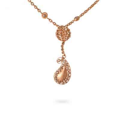 Anusha 22ct Uncut Polki Diamond Pendant and Chain set