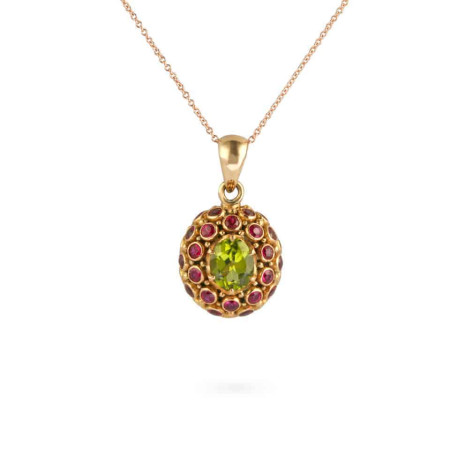 Peridot and Ruby Pendant Peridot and Ruby Pendant