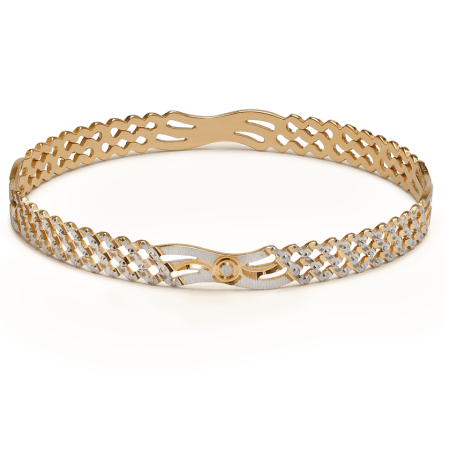 22ct Gold Rhodium Plated Bangle 22ct Gold Rhodium Plated Bangle