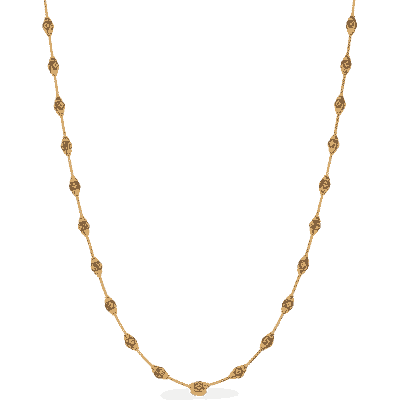 Textured Bead Sparkle Mala in 22ct Gold