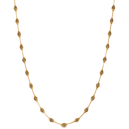 Textured Bead Sparkle Mala in 22ct Gold Textured Bead Sparkle Mala in 22ct Gold